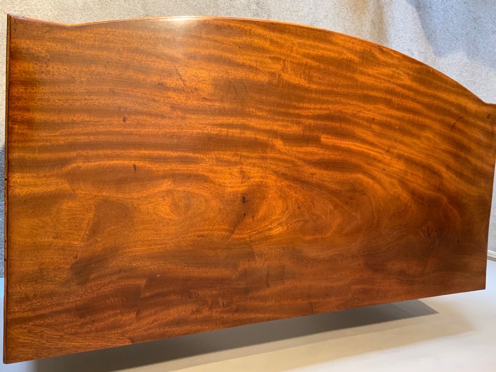 Georgian mahogany bow front sideboard View V