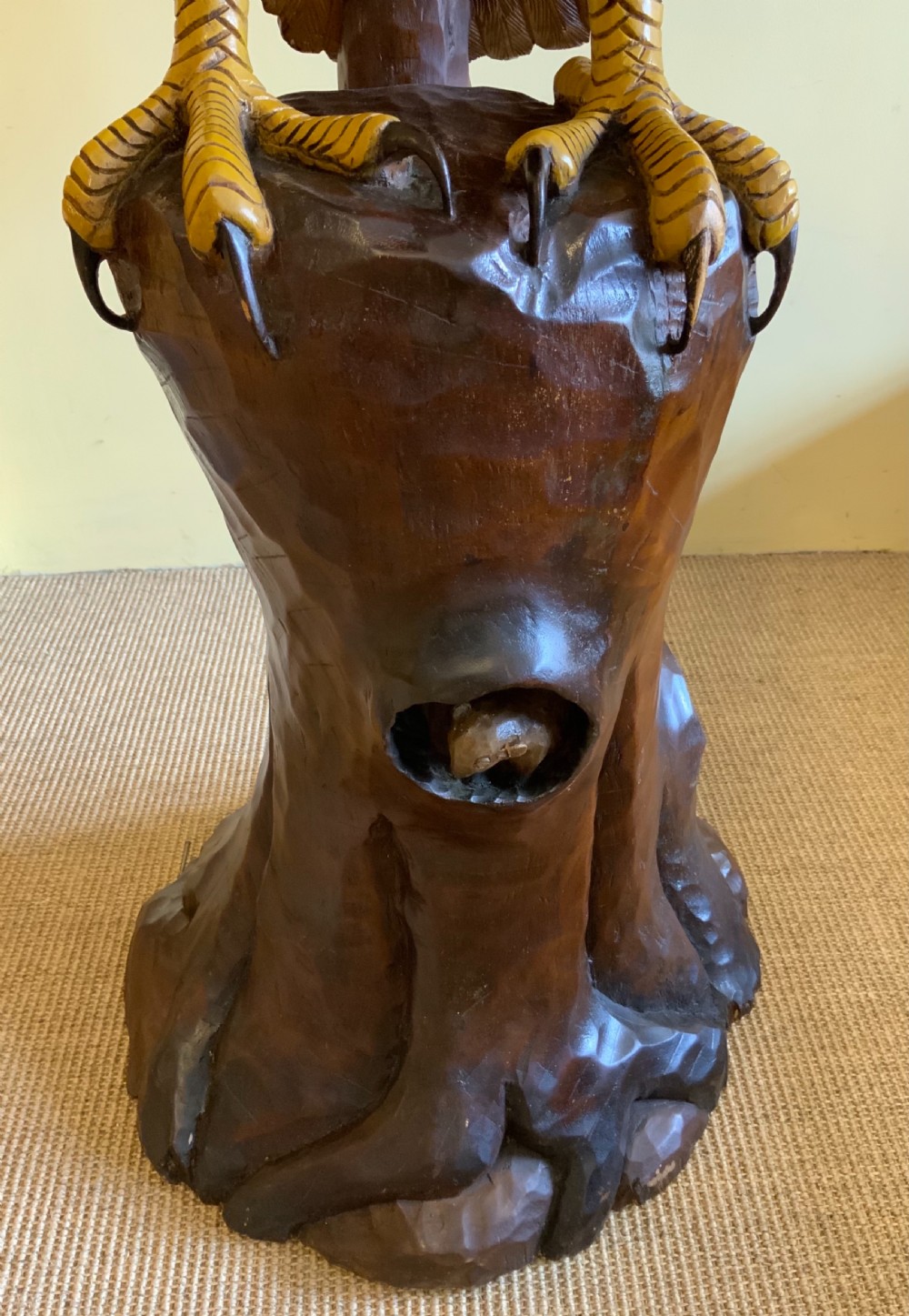 Large carved pine sculpture View VII