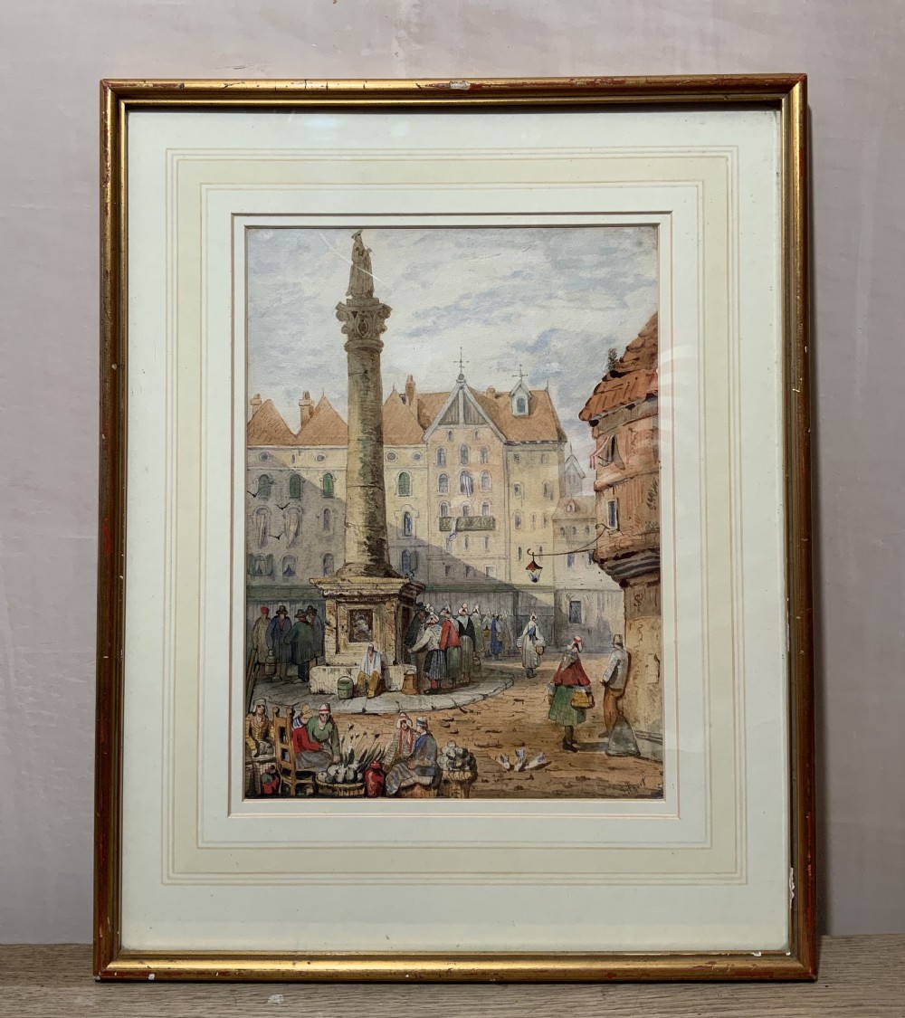 An early 19th century watercolour by Samuel Prout View III
