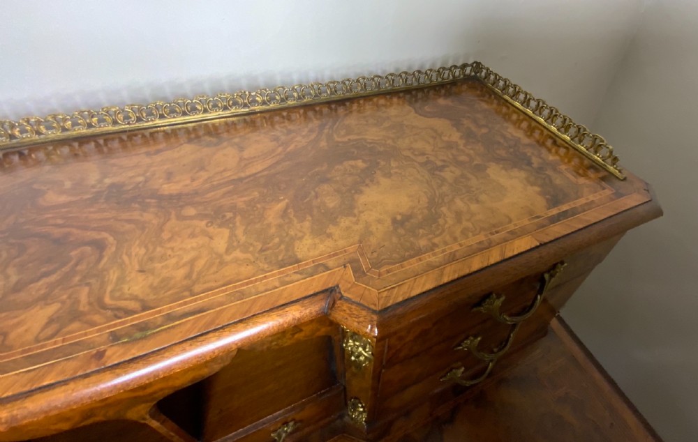 A 19th century burr walnut writing table View VII