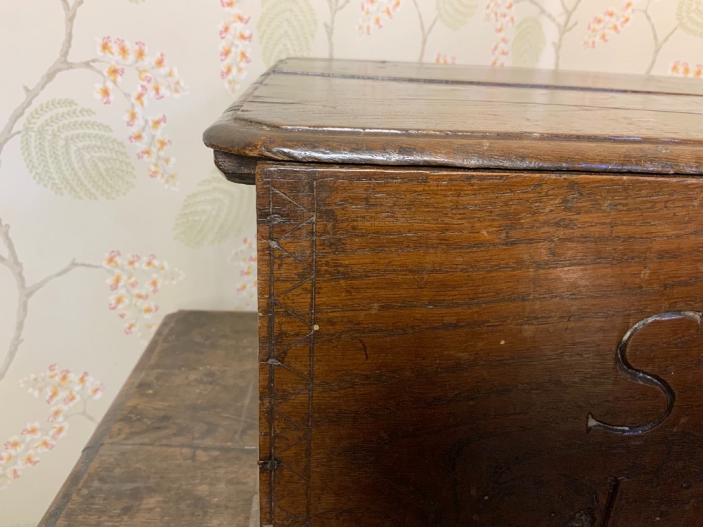 A large elm deed or bible box View II