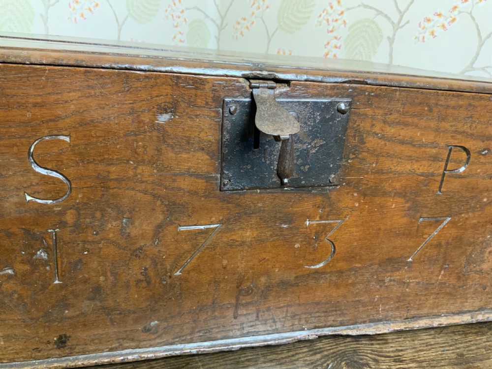 A large elm deed or bible box View III