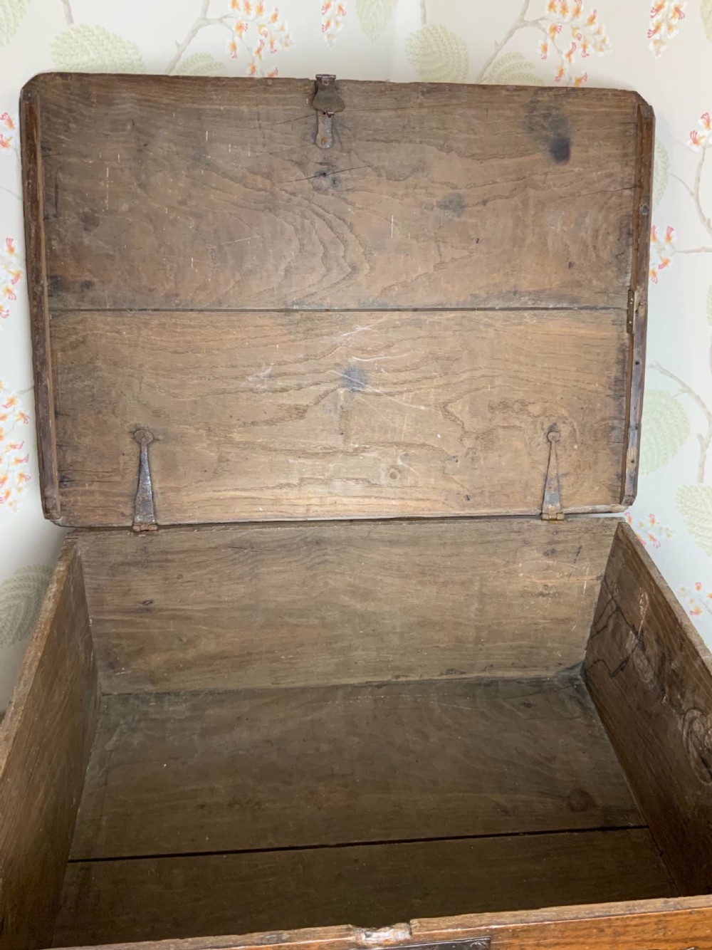 A large elm deed or bible box View IV