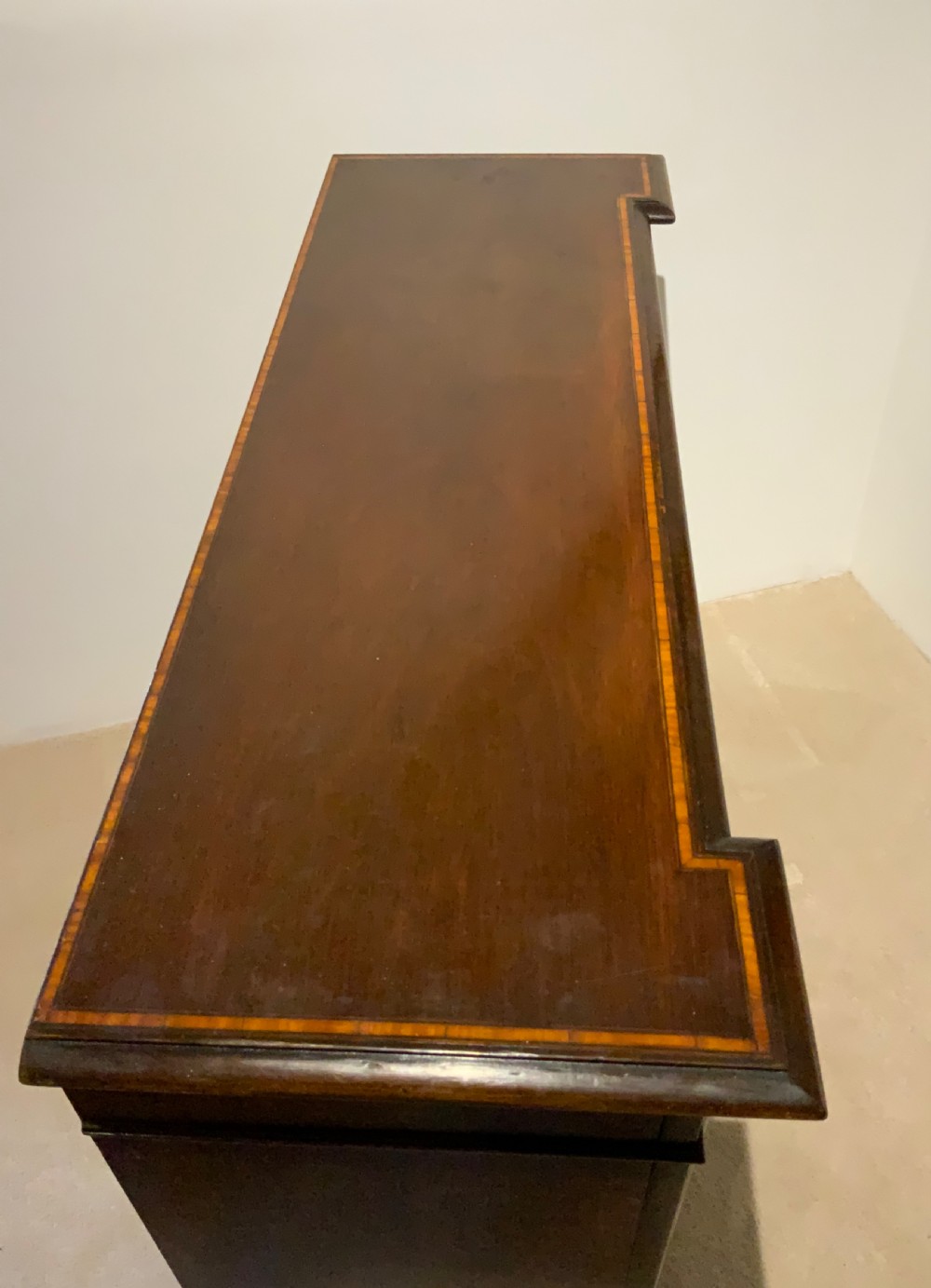 Mahogany open bookcase View V