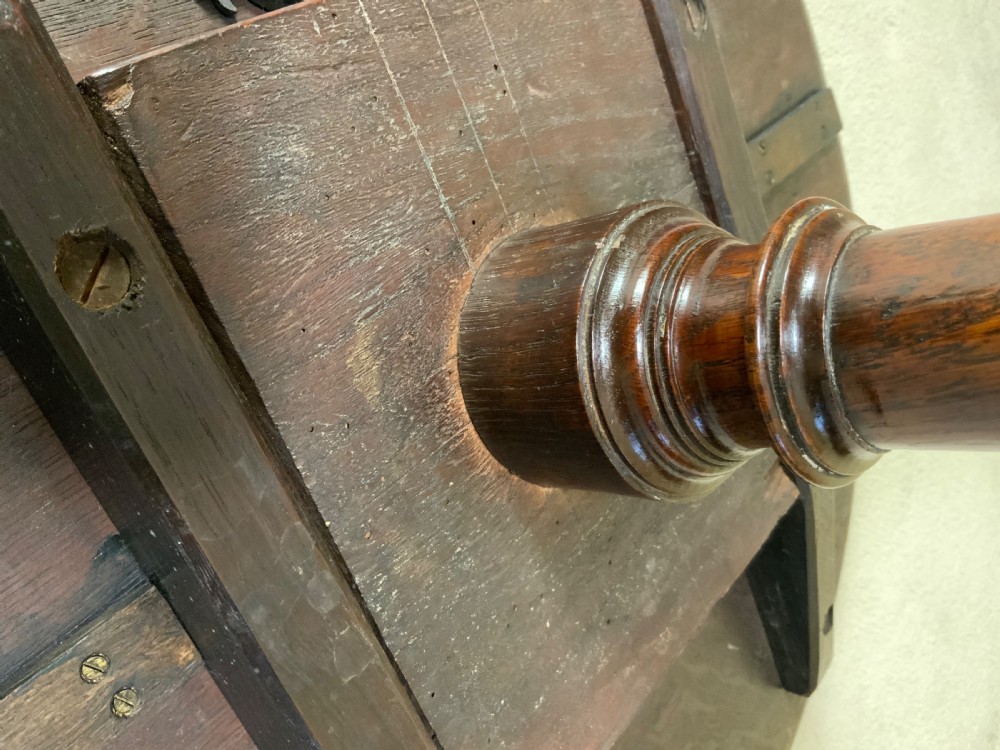 Georgian oak tray top tripod table View III
