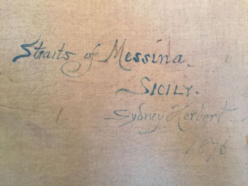 SYDNEY HERBERT 18541915 STRAITS OF MESSINA SICILY - ADDITIONAL PHOTO 1