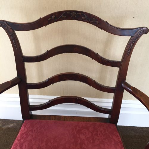 SET OF 14 FOURTEEN MAHOGANY DINING CHAIRS - ADDITIONAL PHOTO 6