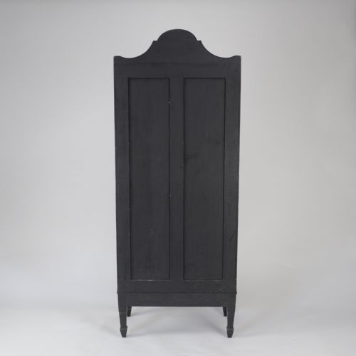 FINE QUALITY 19TH CENTURY BLACK PAINTED WATERFALL BOOKSHELVESBOOKCASE - ADDITIONAL PHOTO 8