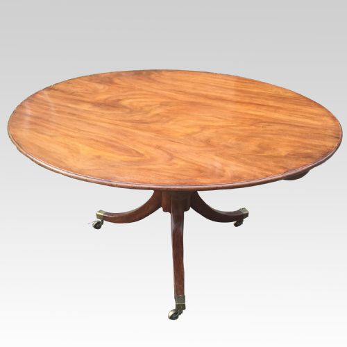 fine george iii period mahogany circular dining table - CATEGORY: ANTIQUE TABLES - DATED 1800