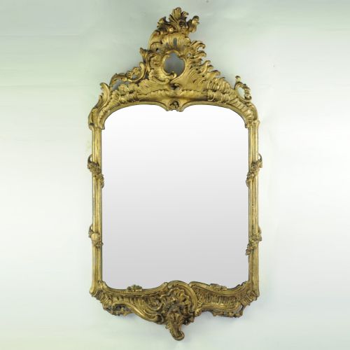 early 19th century gilded continental mirror - CATEGORY: ANTIQUE MIRRORS - DATED 1800