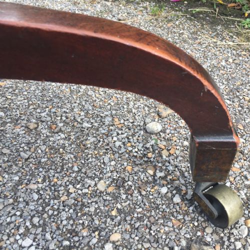 FINE GEORGIAN MAHOGANY TWIN PEDESTAL DINING TABLE - ADDITIONAL PHOTO 3