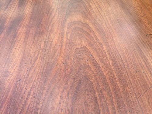 FINE GEORGIAN MAHOGANY TWIN PEDESTAL DINING TABLE - ADDITIONAL PHOTO 5