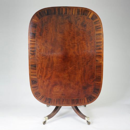 fine quality shaped rectangularoval breakfast table - CATEGORY: ANTIQUE TABLES - DATED GEORGIAN