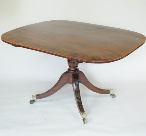 FINE QUALITY SHAPED RECTANGULAROVAL BREAKFAST TABLE - ADDITIONAL PHOTO 1