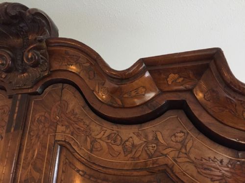18TH CENTURY DUTCH MARQUETRY FULLHEIGHT CORNER CUPBOARD - ADDITIONAL PHOTO 5