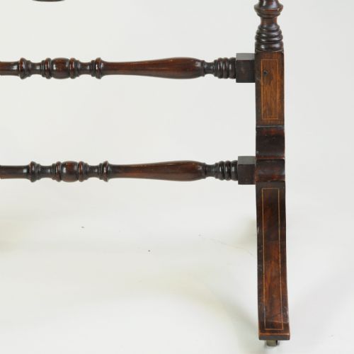 EDWARDIAN MAHOGANY OVAL CHEVALDRESSING MIRROR - ADDITIONAL PHOTO 1