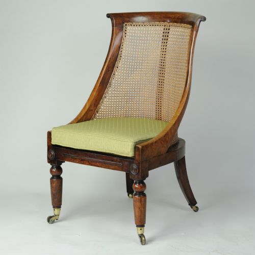 good william iv rosewood bergre side chair - CATEGORY: ANTIQUE CHAIRS - DATED 19TH CENTURY
