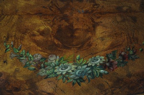 LATE 19TH CENTURY SMALL PAINTED SATINWOOD OVAL PEMBROKE TABLE - ADDITIONAL PHOTO 3
