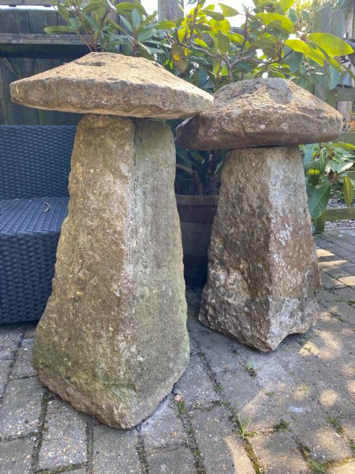 two staddle stones - CATEGORY: ANTIQUE MISCELLANEOUS - DATED 18TH CENTURY