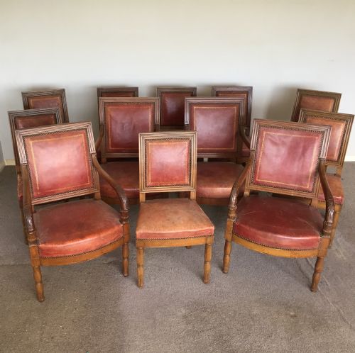SET OF TWELVE 12 NAPOLEON III FRENCH DINING CHAIRS - ADDITIONAL PHOTO 8