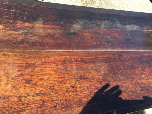 LARGE 17TH CENTURY OAK COFFER WITH CARVED FRONT AND GOOD COLOUR - ADDITIONAL PHOTO 4