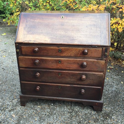 GEORGIAN MAHOGANY 3FT BUREAU - ADDITIONAL PHOTO 1