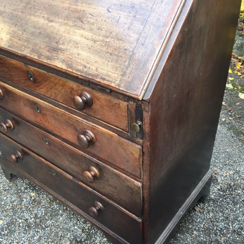 GEORGIAN MAHOGANY 3FT BUREAU - ADDITIONAL PHOTO 5