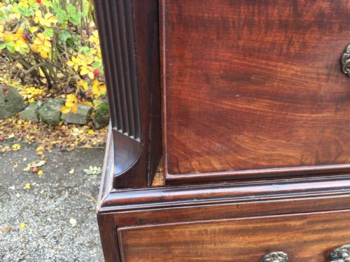 GEORGIAN MAHOGANY CHEST ON CHESTTALLBOY - ADDITIONAL PHOTO 3