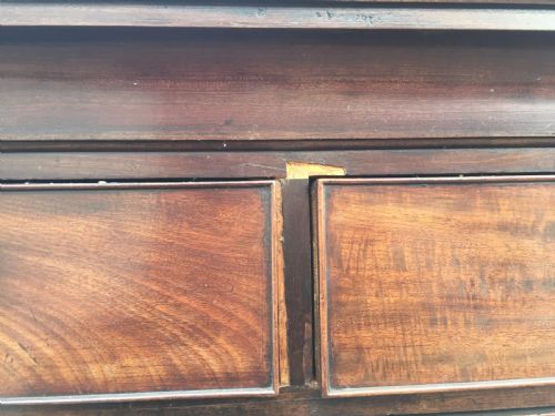 GEORGIAN MAHOGANY CHEST ON CHESTTALLBOY - ADDITIONAL PHOTO 5
