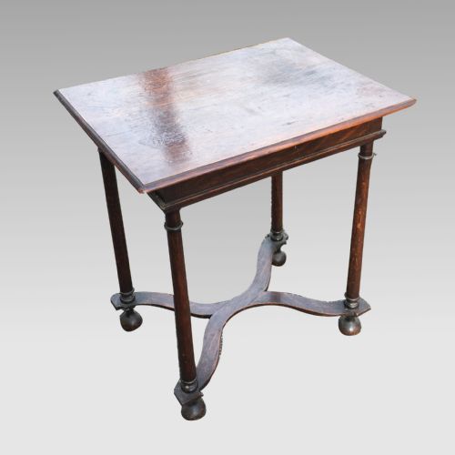 small oak 17th century style side table - CATEGORY: ANTIQUE TABLES - DATED 19TH CENTURY