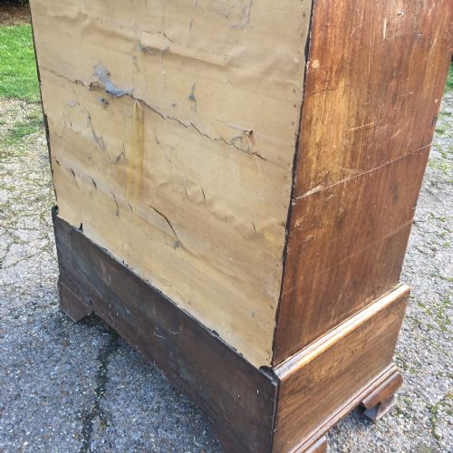 EARLY 18TH CENTURY WALNUT AND PINE CHEST ON STAND FOR RESTORATION - ADDITIONAL PHOTO 4