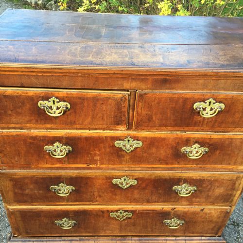 EARLY 18TH CENTURY WALNUT AND PINE CHEST ON STAND FOR RESTORATION - ADDITIONAL PHOTO 11