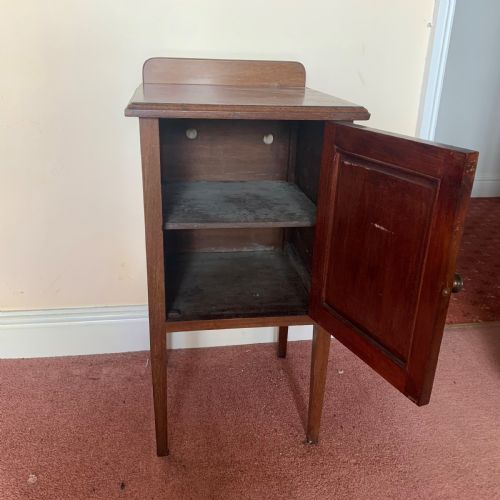 EDWARDIAN BEDSIDE CUPBOARD - ADDITIONAL PHOTO 4