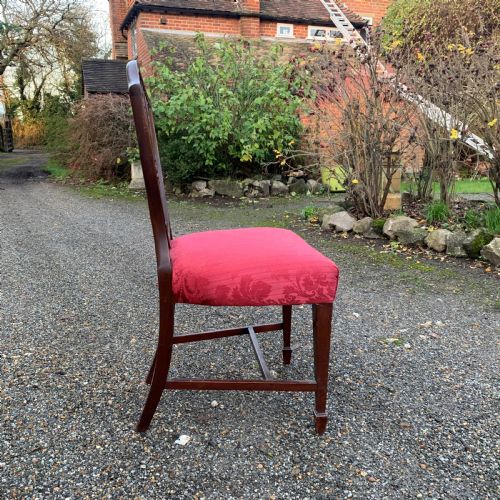 SIX 6 SHIELD BACK CHAIRS ROYAL HISTORY - ADDITIONAL PHOTO 9