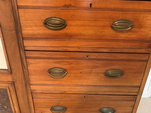 ARTS CRAFTS WALNUT WARDROBE - ADDITIONAL PHOTO 4