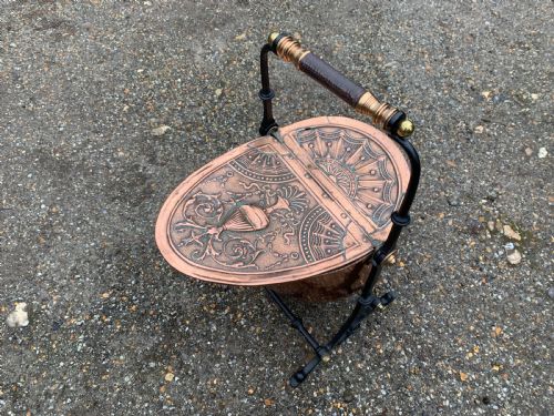 COPPER COAL SCUTTLEBOX - ADDITIONAL PHOTO 1