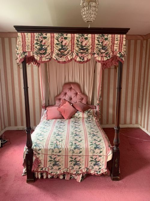 GEORGIAN MAHOGANY FOUR 4 POSTER BED - ADDITIONAL PHOTO 2