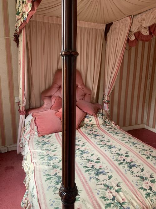 GEORGIAN MAHOGANY FOUR 4 POSTER BED - ADDITIONAL PHOTO 5