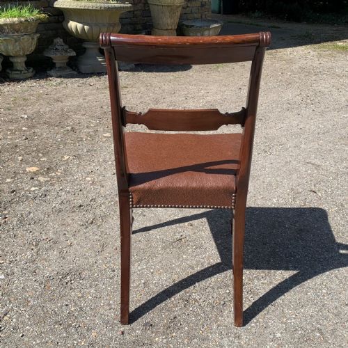 SET OF FOUR HIGH QUALITY REGENCY MAHOGANY DINING CHAIRS - ADDITIONAL PHOTO 6