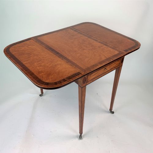 satinwood pembroke table satinwood pembroke table - CATEGORY: ANTIQUE TABLES - DATED GEORGIAN