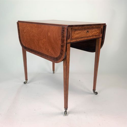 SATINWOOD PEMBROKE TABLE SATINWOOD PEMBROKE TABLE - ADDITIONAL PHOTO 2