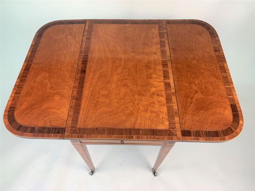 SATINWOOD PEMBROKE TABLE SATINWOOD PEMBROKE TABLE - ADDITIONAL PHOTO 5