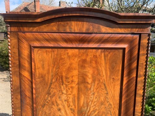 FRENCH LINEN PRESS STORAGE CUPBOARD ARMOIRE WARDROBE BONNETIERE - ADDITIONAL PHOTO 3