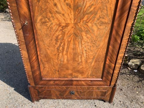 FRENCH LINEN PRESS STORAGE CUPBOARD ARMOIRE WARDROBE BONNETIERE - ADDITIONAL PHOTO 4