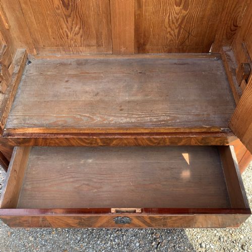 FRENCH LINEN PRESS STORAGE CUPBOARD ARMOIRE WARDROBE BONNETIERE - ADDITIONAL PHOTO 10