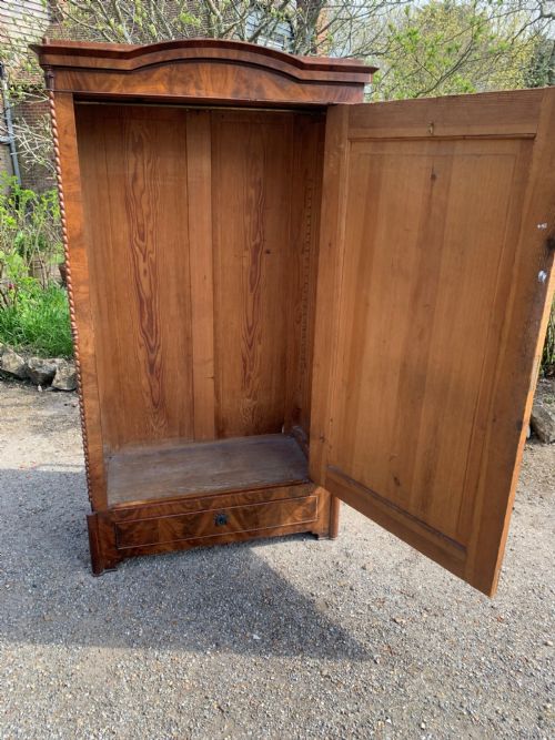FRENCH LINEN PRESS STORAGE CUPBOARD ARMOIRE WARDROBE BONNETIERE - ADDITIONAL PHOTO 11