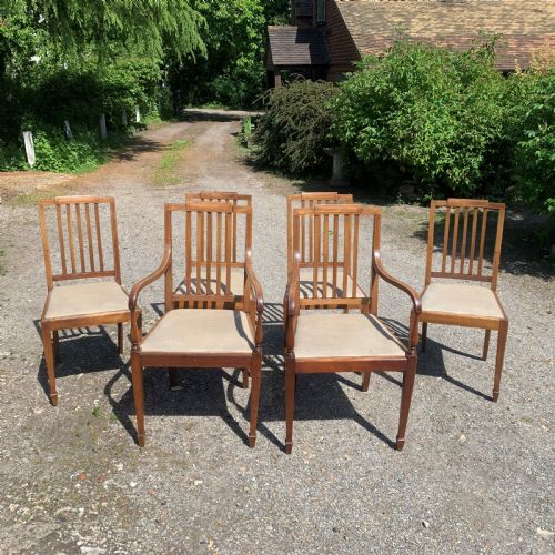 set of six 42 edwardian mahogany dining chairs - CATEGORY: ANTIQUE CHAIRS - DATED EDWARDIAN