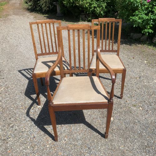 SET OF SIX 42 EDWARDIAN MAHOGANY DINING CHAIRS - ADDITIONAL PHOTO 2