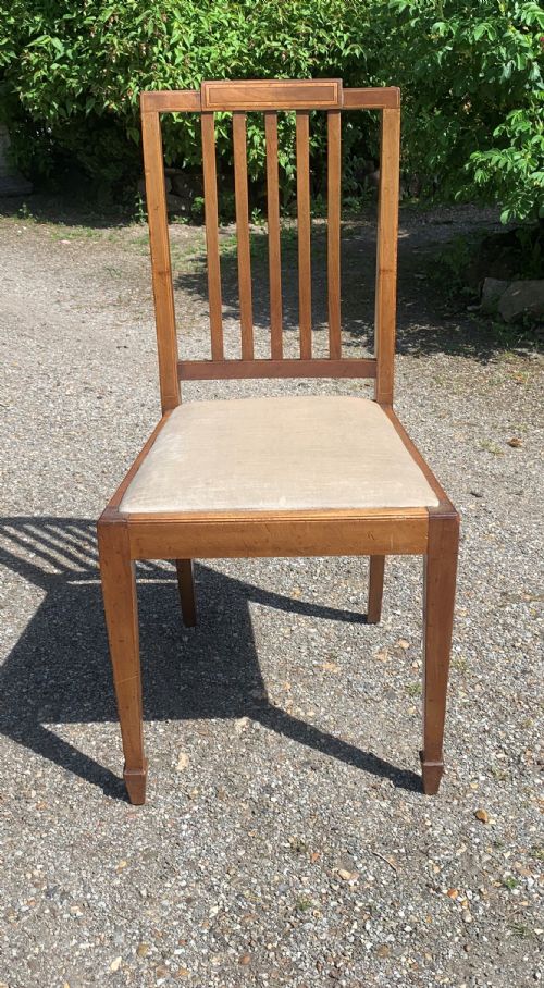 SET OF SIX 42 EDWARDIAN MAHOGANY DINING CHAIRS - ADDITIONAL PHOTO 5