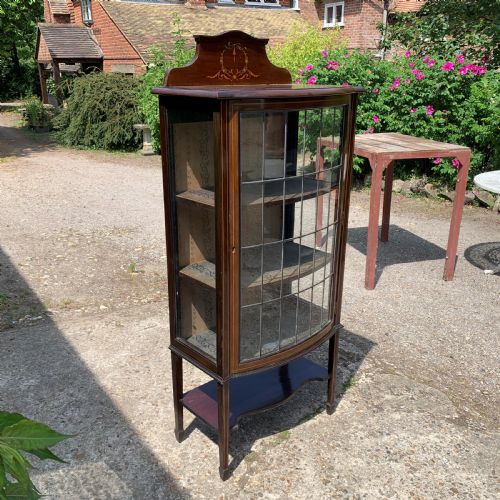 EDWARDIAN INLAID DISPLAY CABINET - ADDITIONAL PHOTO 1
